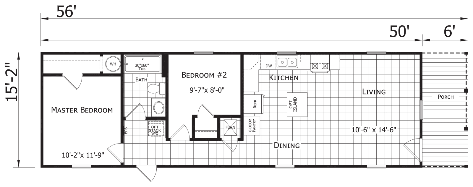 Titan extreme 1656h floor plan home features