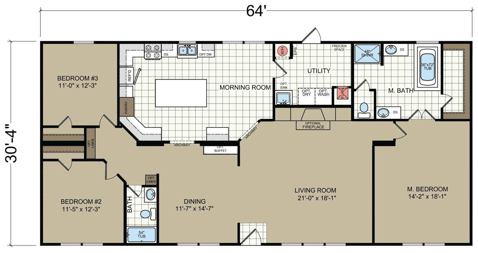 Brazos xl floor plan home features