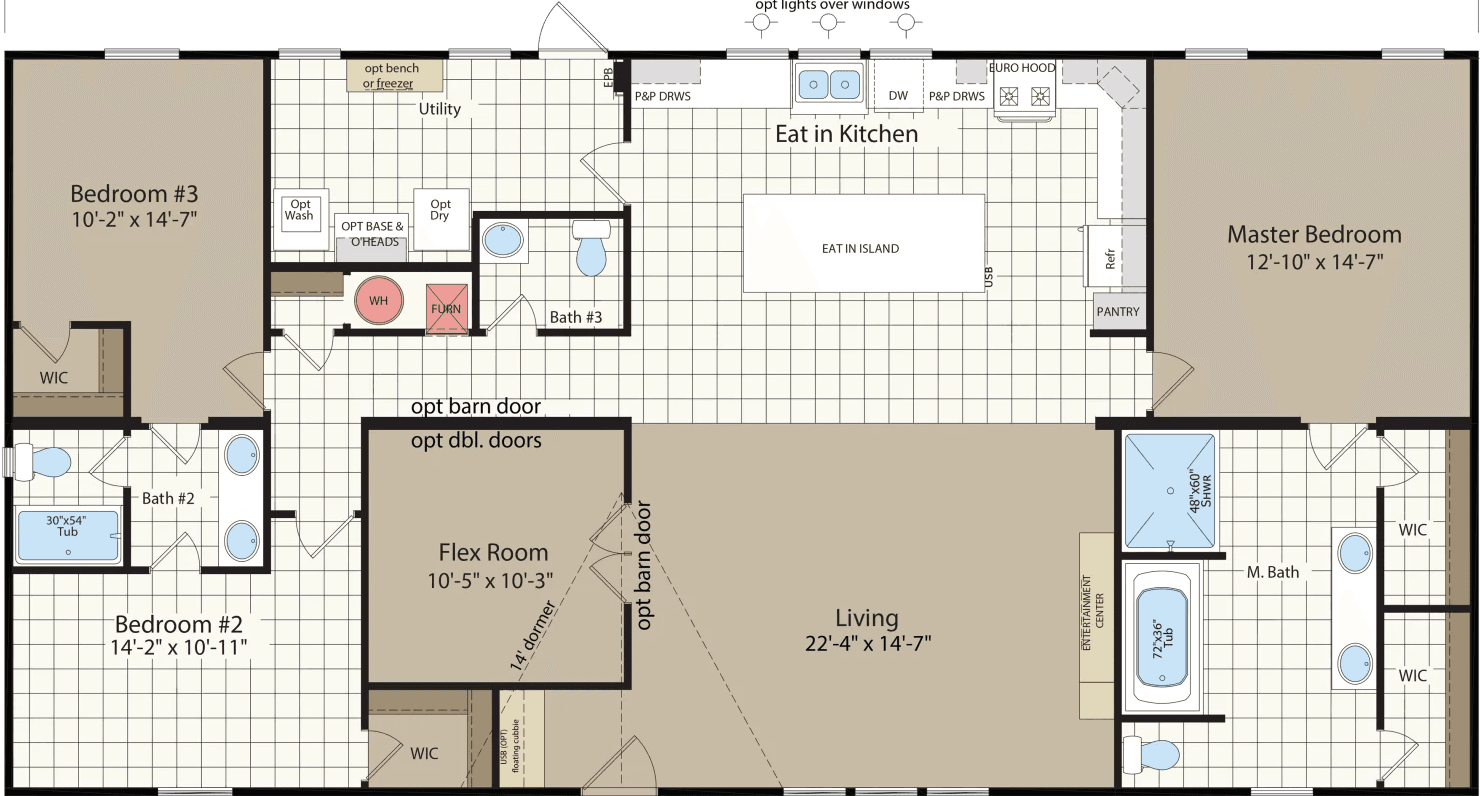Nm3260f floor plan home features